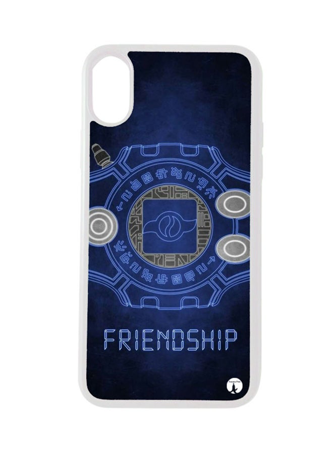 بي بي غطاء حماية واقٍ لهاتف أبل آيفون XS نمط مسلسل الأنمي "Digimon"