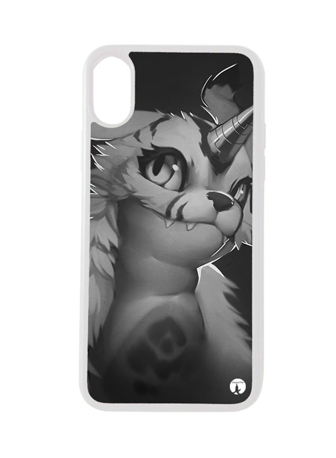 بي بي غطاء حماية واقٍ لهاتف أبل آيفون XS نمط مسلسل الأنمي "Digimon"