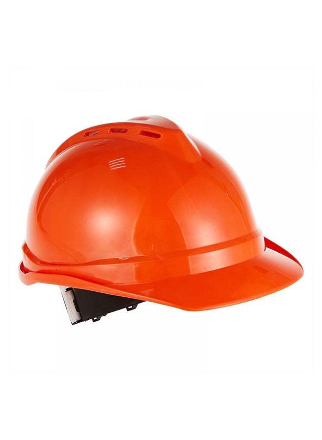 4-Point Safety Ventilated Helmet With Ratchet Suspension Orange