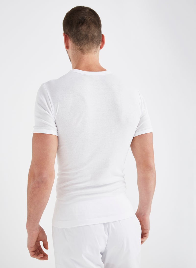 SLUGGER - 3-Piece Cotton Round Neck Undershirt White - Image 1