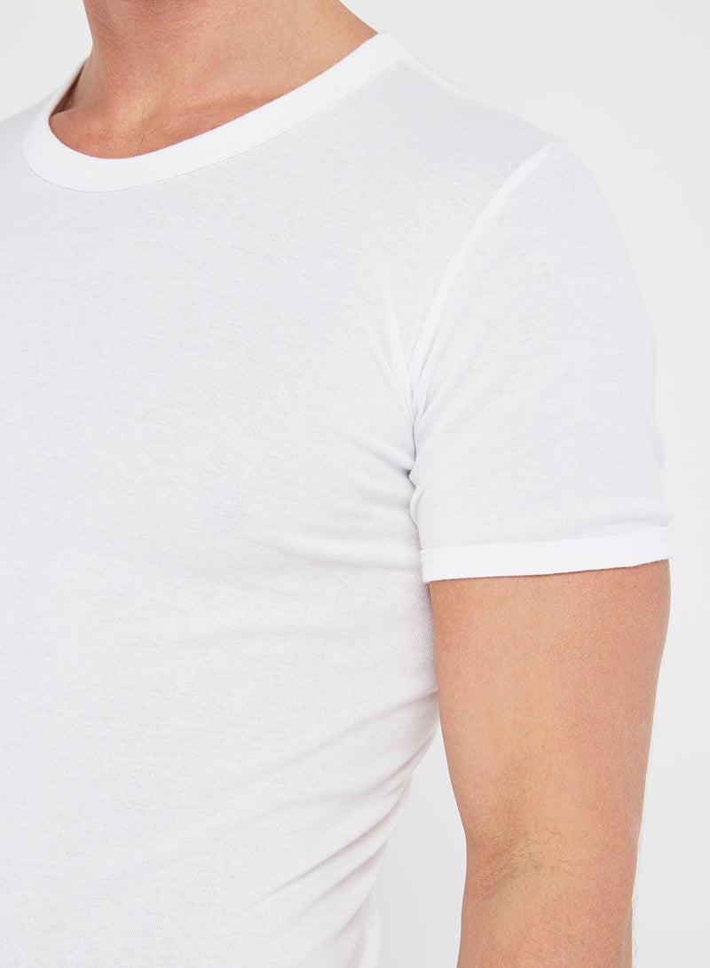 SLUGGER - 3-Piece Cotton Round Neck Undershirt White - Image 1