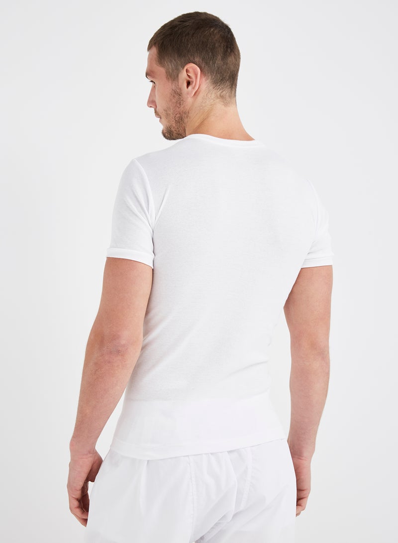 SLUGGER - 3-Piece Cotton Round Neck Undershirt White - Image 1
