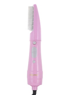 GEEPAS 750W Multi-Functional Hair Styler With 2 Speed Settings, Overheat Protection,360 Swivel Cord & Cool Function Pink  - Image 1
