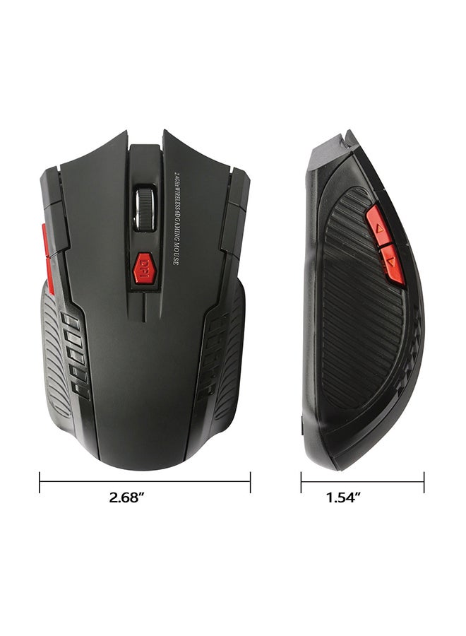 iMounTEK 2.4Ghz Mini Wireless Optical Gaming Mouse Black/Red - Image 2