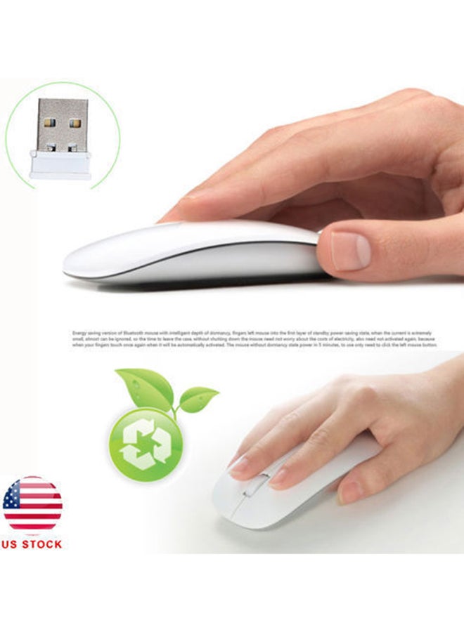 2.4Ghz Wireless USB Optical Mouse For Macbook White