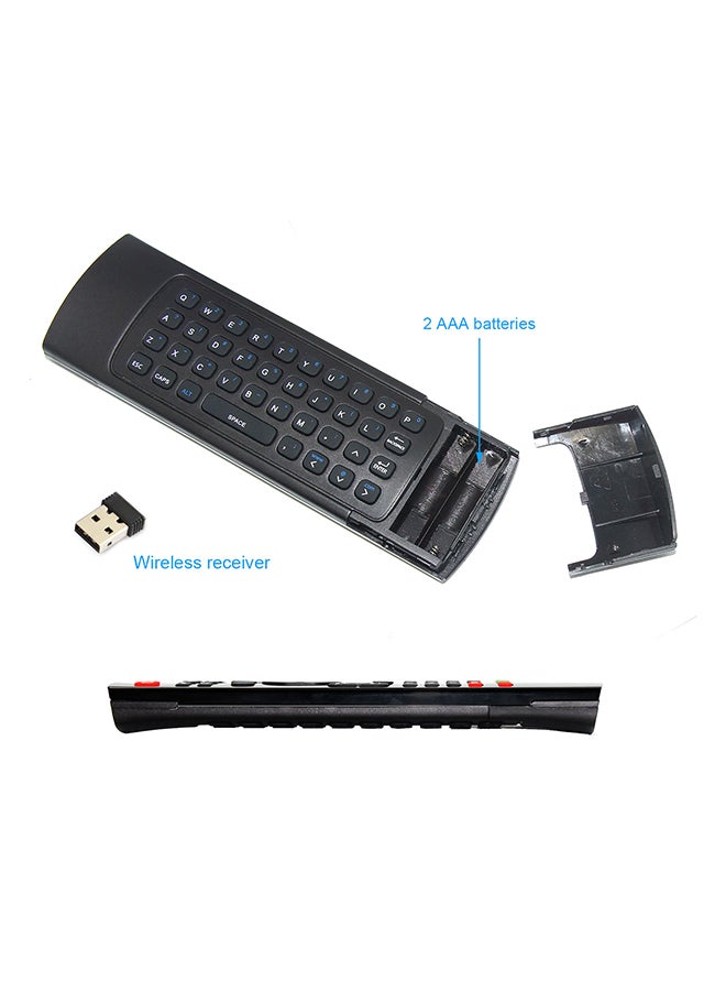 2.4Ghz Remote Control For PC Smart TV Android Box Black