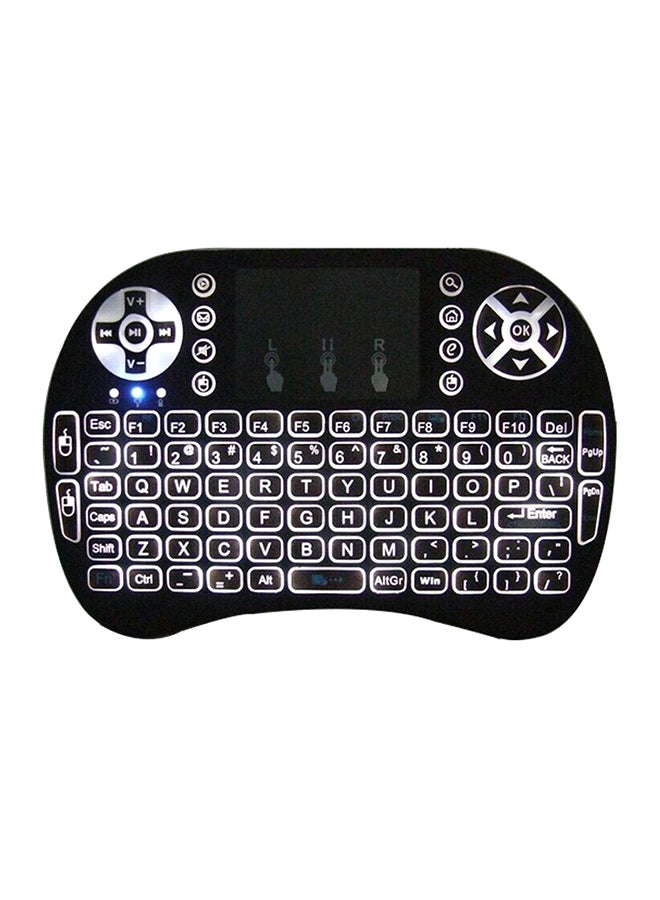 Generic - 2.4Ghz Backlit Wireless RC-Keyboard With Touchpad Black - Image 1