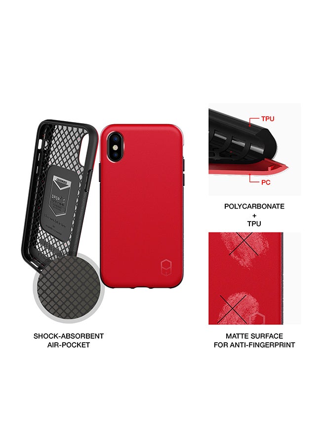 Patchworks Level ITG Mobile Case For iPhone X Red  - Image 2