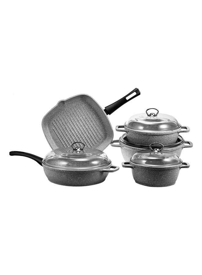بينجوين طقم مكوّن من 9 قطع أدوات طهي ذات السطح المانع للإلتصاق رمادي - Image 1