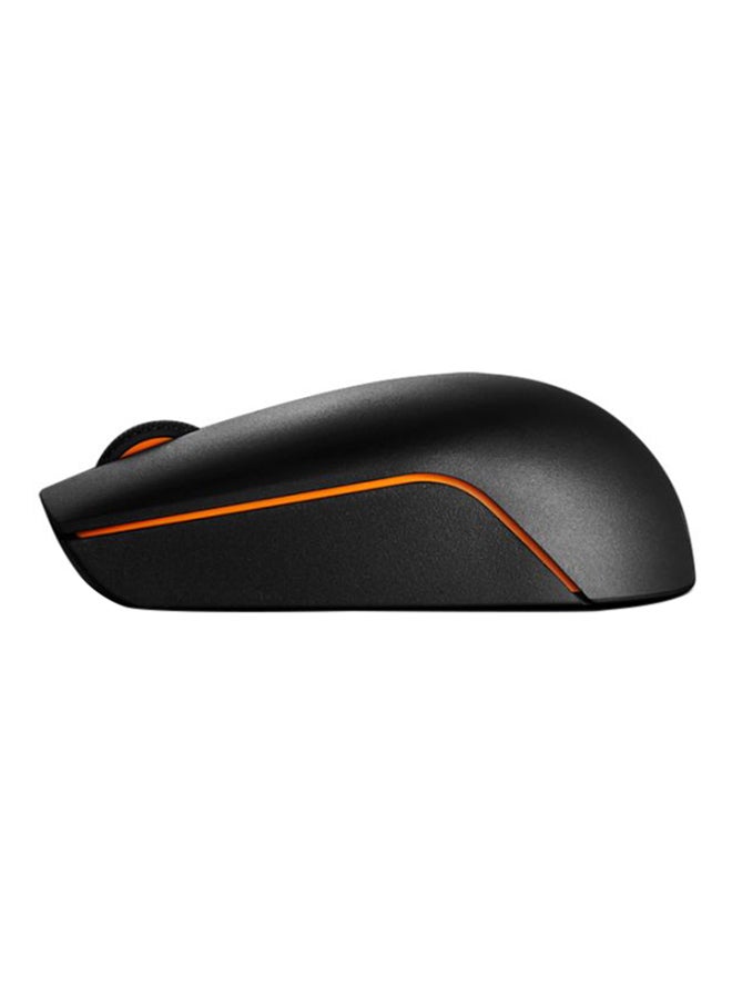 Lenovo - 300 Wireless Compact Mouse, 2.4 GHz RF Wireless Connection, 1,000 dpi Laser Sensor, 3 Buttons, 32' / 10 m Wireless Range, Single AA Battery, Black - Image 1