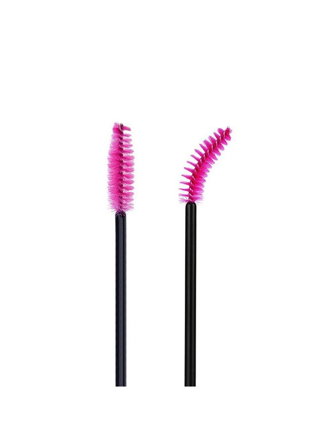 CYTHERIA 100-Piece Mascara Wands Applicator Makeup Brushes Black/Pink  - Image 2