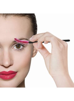 CYTHERIA 100-Piece Mascara Wands Applicator Makeup Brushes Black/Pink  - Image 3