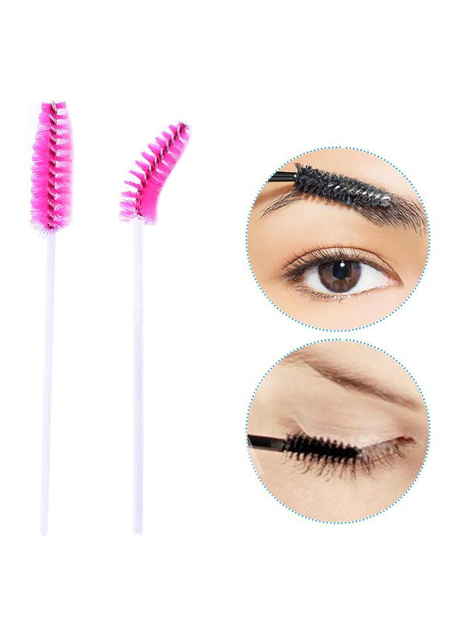 CYTHERIA 100-Piece Disposable Eyelash Applicator Makeup Brushes white/Pink  - Image 5