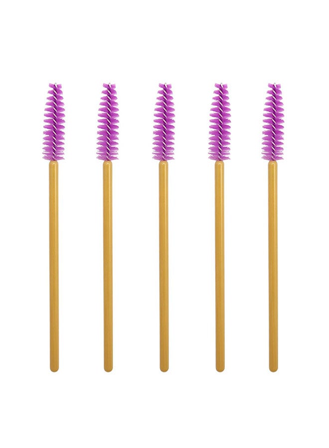 CYTHERIA 300-Piece Disposable Eyelash Extension Brush Lash Wand Applicator Brushes Gold/Pink  - Image 2