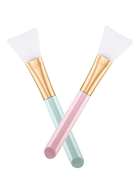 2-Piece Silicone Face Mask Brush Multicolour