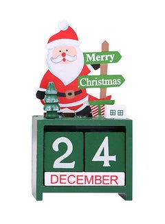 Decoration Wood Advent Calender Box Multicolour
