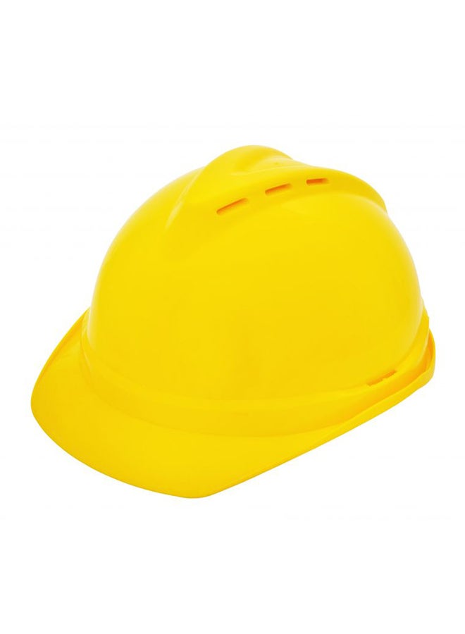 Ameriza 4-Point Safety Ventilated Helmet With Ratchet Suspension Yellow Free size
