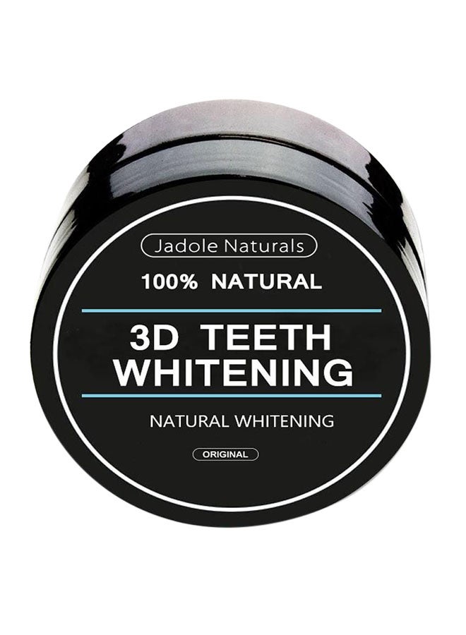 مسحوق الفحم وجوز الهند 3D الفعال لتبييض الأسنان، تبييض طبيعي