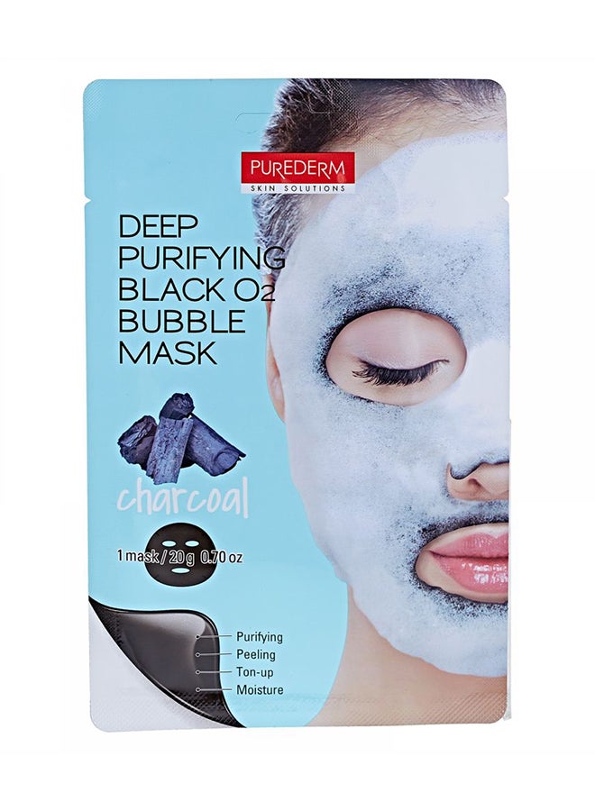 Purederm - Deep Purifying Charcoal Bubble Mask 20grams - Image 1