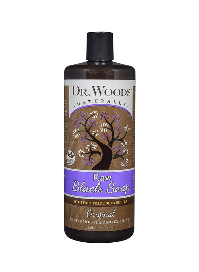 Dr. Woods Raw Black Soap With Fair Trade Shea Butter 946ml 