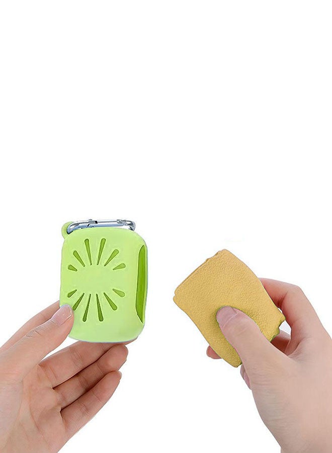 TOMSHOO Compressed Mini Towel With Silicon Case 2.7x1.9x1.5inch - Image 2