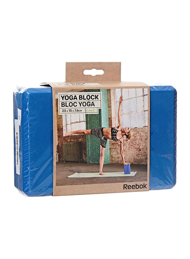 Reebok - Anti-Slip Yoga Block Blue 22.8 x 15.2cm - Image 1