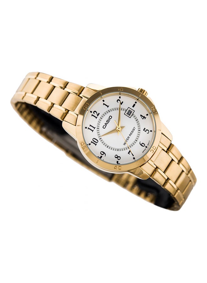 CASIO Women's Dress Water Resistant Analog Watch Ltp-V004G-7B - 30 mm - Gold - Image 2