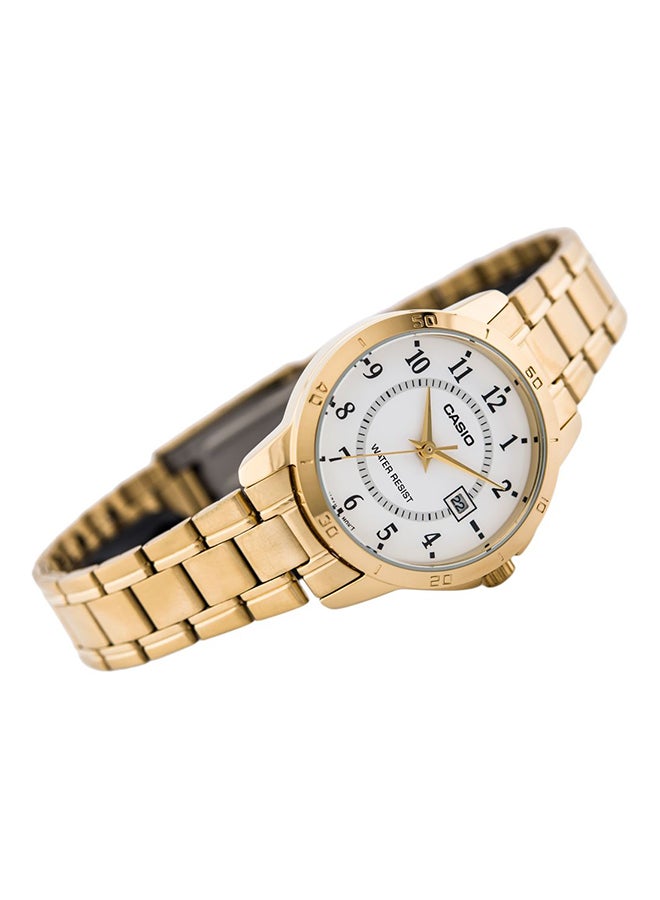 CASIO Women's Dress Water Resistant Analog Watch Ltp-V004G-7B - 30 mm - Gold - Image 3