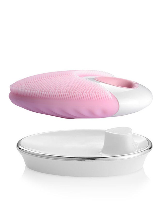 Electric Face Massaging And Cleansing Device Pink