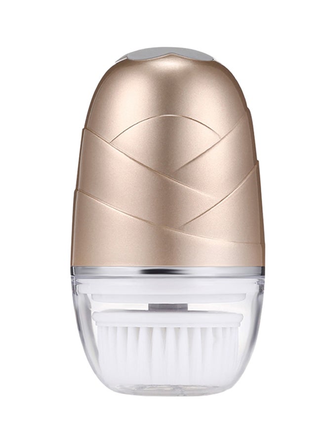 فرشاة كهربائية لتنظيف الوجه 3 في 1 ذهبي - Image 1