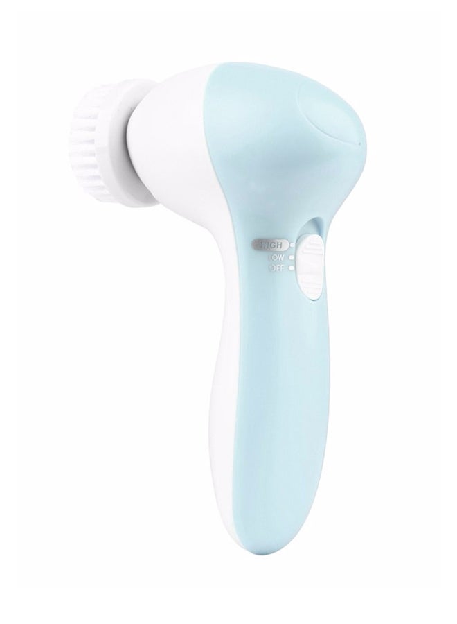 جهاز كهربائي 5 في 1 لتنظيف الوجه أزرق/ أبيض - Image 2