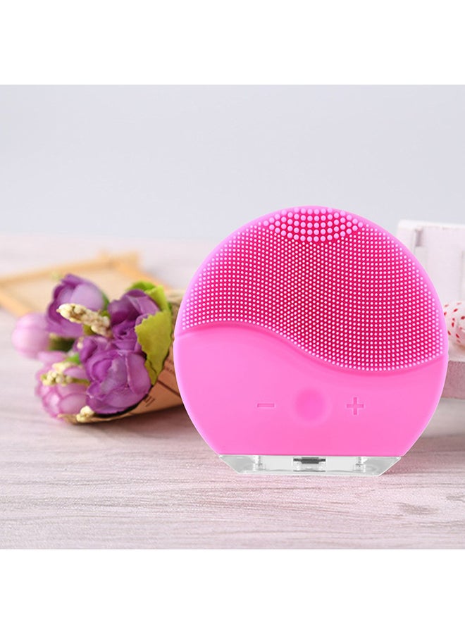 جهاز كهربائي لتنظيف الوجه وردي - Image 2