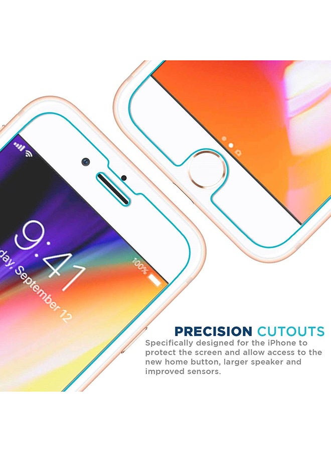 Glass 3-Piece Tempered Screen Protector for Apple iPhone SE 2020/ 8/7/6s/6 4.7inch Clear  - Image 4