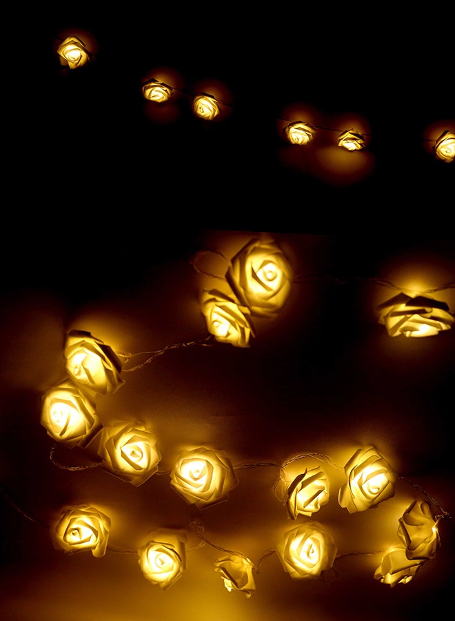 Tamona Decorative Rose LED Lights White 3.5meter - Image 2