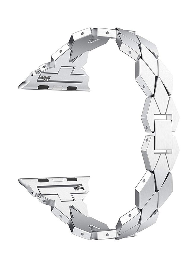 Replacement Band For Apple Watch Series 40mm Silver - Image 1