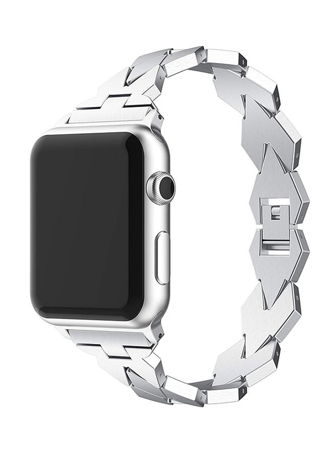 Replacement Band For Apple Watch Series 40mm Silver - Image 3
