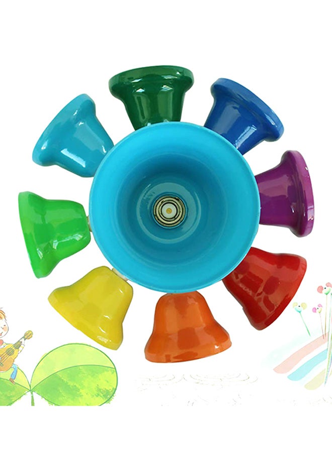 إيهوم طقم لعبة السم الموسيقي مكونة من يد معدنية وأجراس 8 قطع 21x14x21سم - Image 3