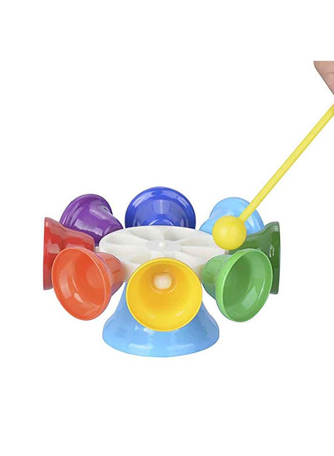 إيهوم طقم لعبة السم الموسيقي مكونة من يد معدنية وأجراس 8 قطع 23x16x23سم - Image 4