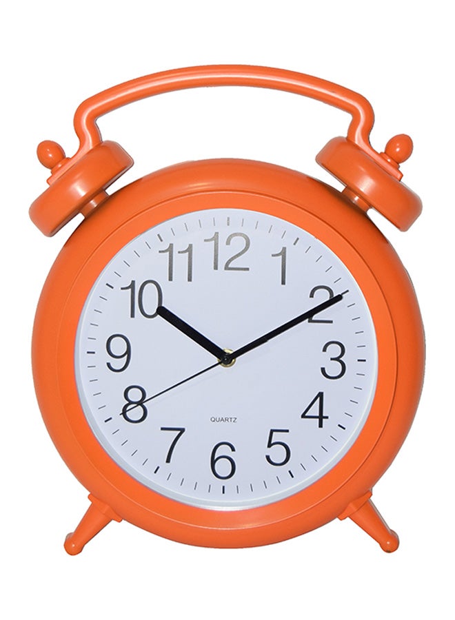 Home Concept Analog Desk Clock Orange 