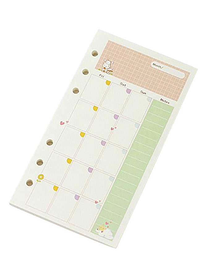 Enotepad 45-Piece Loose Leaf Spiral Bind Planner Refill Sheets Multicolour  - Image 2