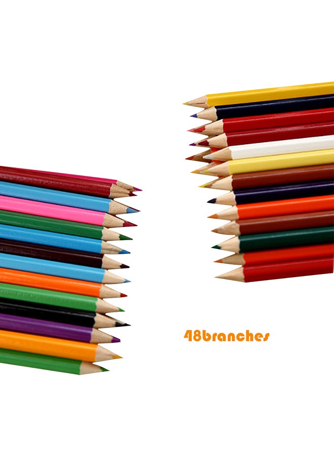 Enotepad 48-Colour Professional Oil Color Wooden Drawing Pencils Multicolour - Image 3