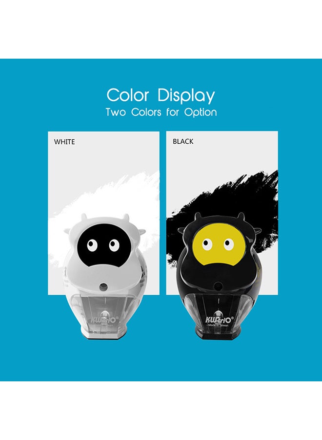 كيه دبليو تريو مبراة للأقلام بقاعدة مقاومة للانزلاق أسود/ أصفر - Image 5