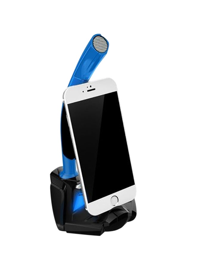 حامل ميكروفون طاولة قابل للتعديل بمنفذ USB مع إضاء LED على الغطاء C3564BL الأسود / الأزرق - Image 2