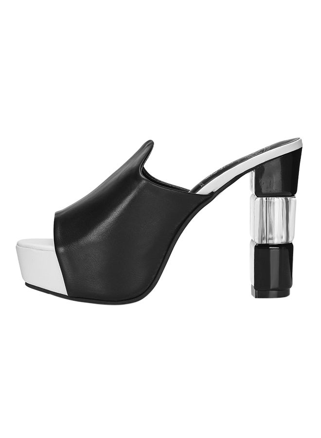 Peep-toe Platform High Heels Black  - Image 3