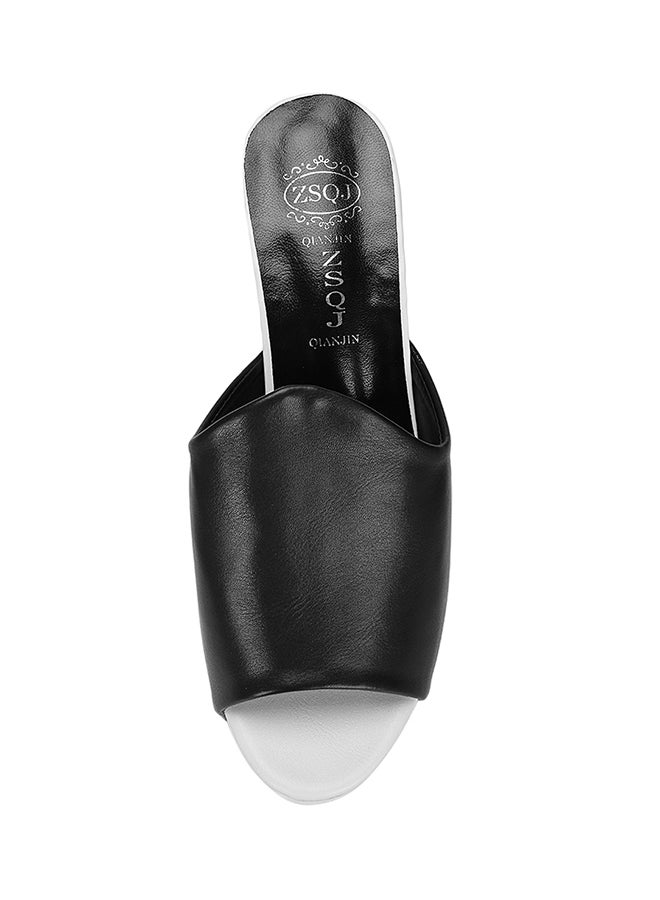 Peep-toe Platform High Heels Black  - Image 2