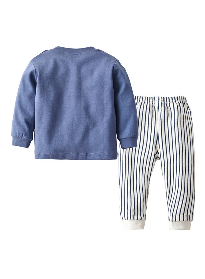 شاربدو طقم ملابس نوم مكون من قطعتين متعدد الألوان - Image 2