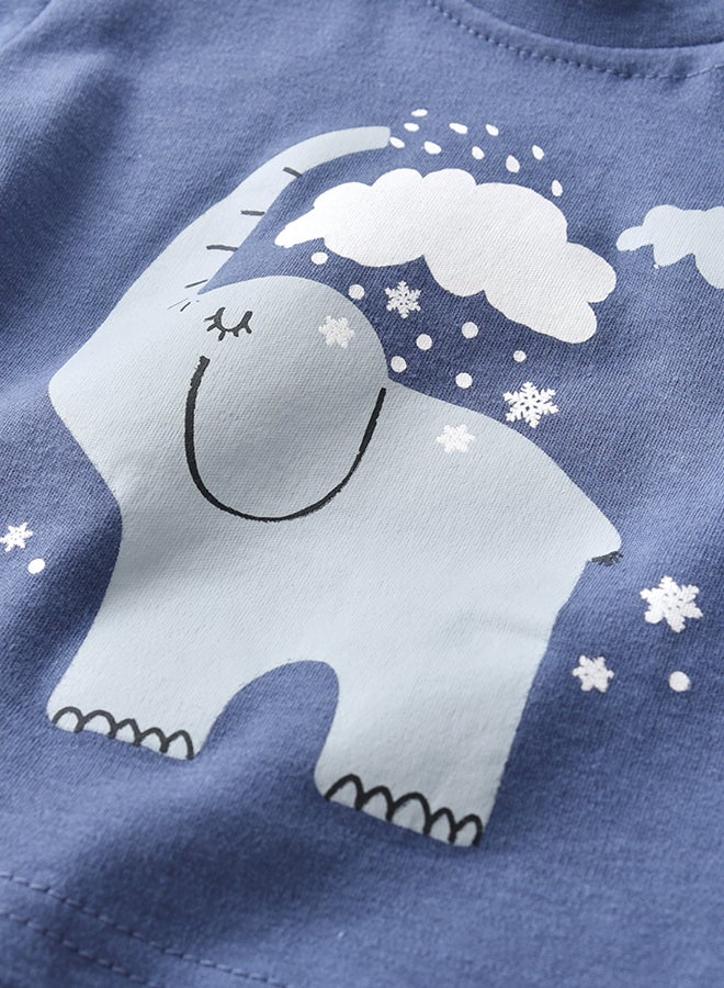 شاربدو طقم ملابس نوم مكون من قطعتين متعدد الألوان - Image 3