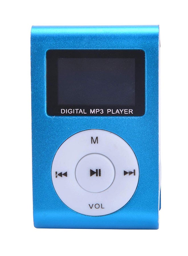مشغل MP3 صغير مع قابس كهرباء 3.5 مم A1 أزرق - Image 1