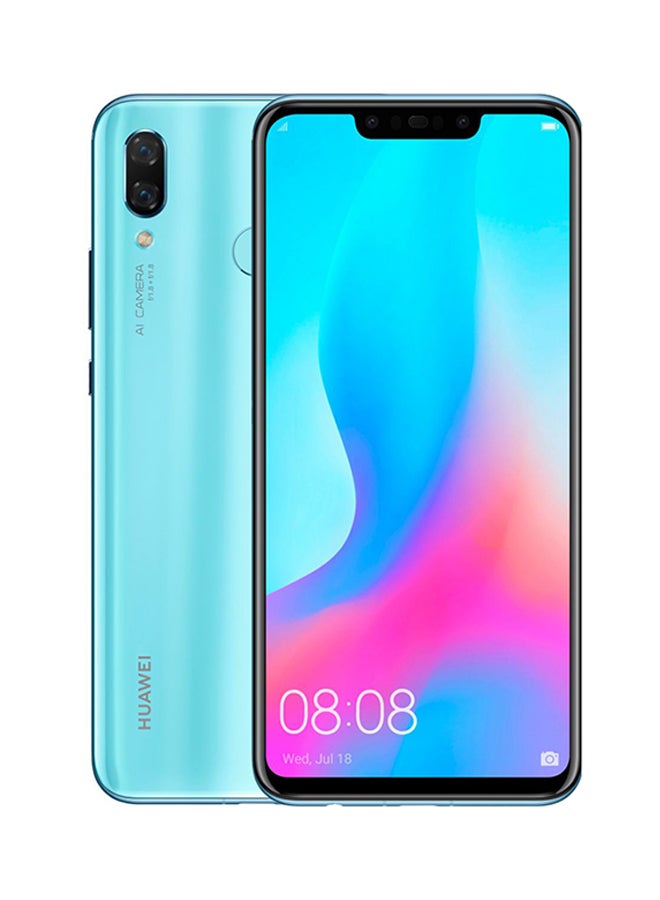 HUAWEI - Huawei Nova 3 Dual SIM Airy Blue 128GB 4G LTE With Gift Pack - Image 1