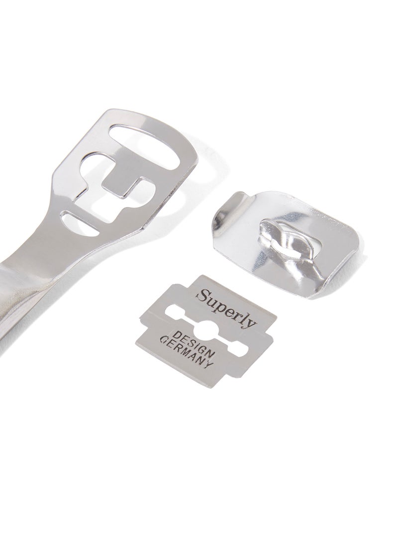 Helena Stainless Corn And Callus Shaver Silver 14x3cm - Image 3